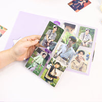 Korean Ins Style 4-Grid Mushroom Hole Photo Album for 3-inch Instax Kpop Photocards