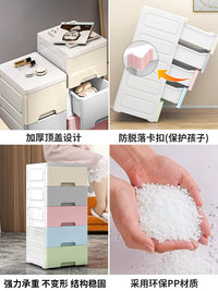 Slim Multi-Layer Drawer Storage Cabinet for Narrow Spaces, Bathroom Floor Standing Organizer