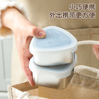 304 Stainless Steel Food Storage Containers with Silicone Lids, Microwave Safe Meal Prep Boxes for Refrigerator and Freezer