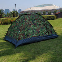 Camouflage Outdoor Camping Tent for 1-4 Person, Portable Fishing Hiking Backpacking Shelter