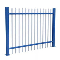 Zinc Steel Fence Panel for Outdoor Villa Factory Yard School Perimeter Security