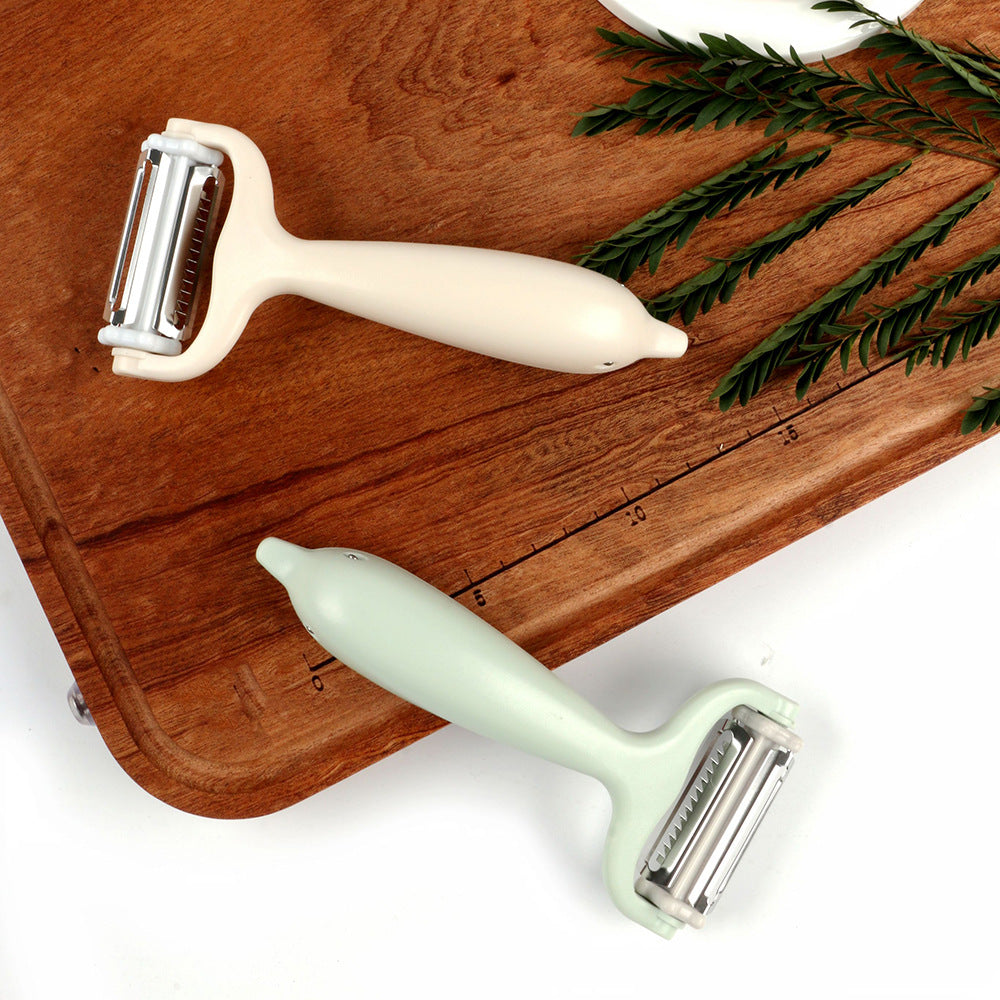 3-in-1 Dolphin Shaped Stainless Steel Swivel Peeler for Fruits and Vegetables