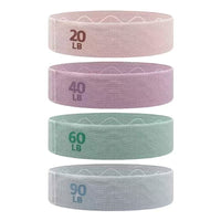 Fabric Resistance Bands Set for Yoga, Pilates, and Strength Training - Non-Slip Hip and Leg Exercise Loops