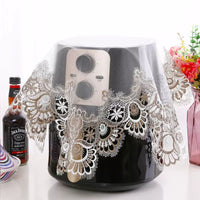 Appliance Dust Cover with Lace Trim for Air Fryer Rice Cooker Mixer