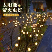Solar LED Firefly String Lights for Outdoor Garden and Pathway Decoration