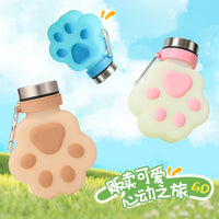 Kids Silicone Foldable Water Bottle for Outdoor Sports, Food-Grade, Leak-Proof & Drop-Resistant