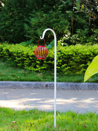 Wrought Iron Garden Ground Stake Hook for Planters and Decorations