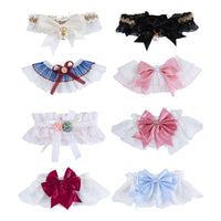 Pet Cat Dog Lace Bowknot Flower Pearl Saliva Towel Collar