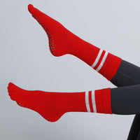 Anti-Slip Toeless Yoga Socks with Arch Compression for Women