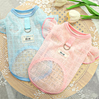 Ultra-Thin Soft Silky Stretch Pet Dog Cat Lace Mesh Fly Sleeve Vest