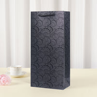 Wine Bottle Gift Bags with Handles - Insulated Paper Packaging for Single or Double Bottles, Customizable Logo