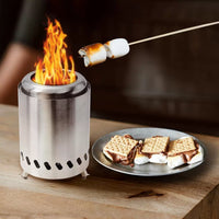 Portable Stainless Steel Outdoor Wood Burning Gasification Stove for Camping and Patio