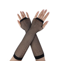 Women's Fingerless Fishnet Sun Protection Arm Sleeves