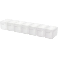 Portable 7-Day Pill Organizer with Detachable Compartments