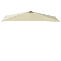 Outdoor Half Patio Umbrella Replacement Canopy Waterproof UV Protection