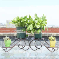 Multi-Tier Metal Plant Stand for Indoor/Outdoor Use, Window Sill & Balcony Flower Pot Holder