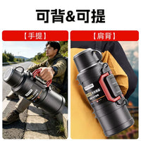 Large Capacity Insulated Water Bottle for Outdoor Sports & Camping - Portable Ice Bucket Design