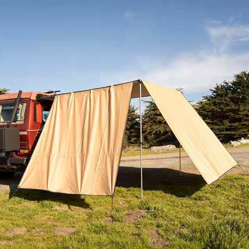 Car Side Awning Waterproof Sunshade Side Wall for Outdoor Camping and Travel
