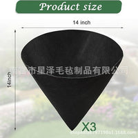 Felt Cone Hanging Planter Basket Liner, Non-Woven Plant Pot Replacement Liner for Outdoor Plants