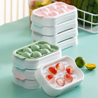 Creative Press-Type Ice Ball Maker Silicone Mold for Homemade Ice Cubes