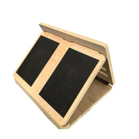 Wooden Slant Board for Calf Stretching and Achilles Tendonitis Relief, Adjustable Incline Exercise Foot Stretcher