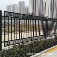 Wrought Iron Garden Fence Outdoor Security Barrier Metal Wall Guard Railing