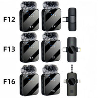 Wireless Lavalier Microphone for Live Streaming and Recording, Noise Reduction, 3-in-1 Universal Compatibility