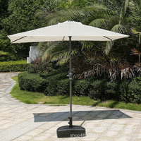 Outdoor Half Parasol for Patio Balcony Commercial Use, UV Protection Rainproof Side Umbrella