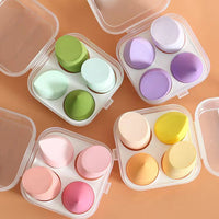 4-Piece Makeup Sponge Set with Storage Box