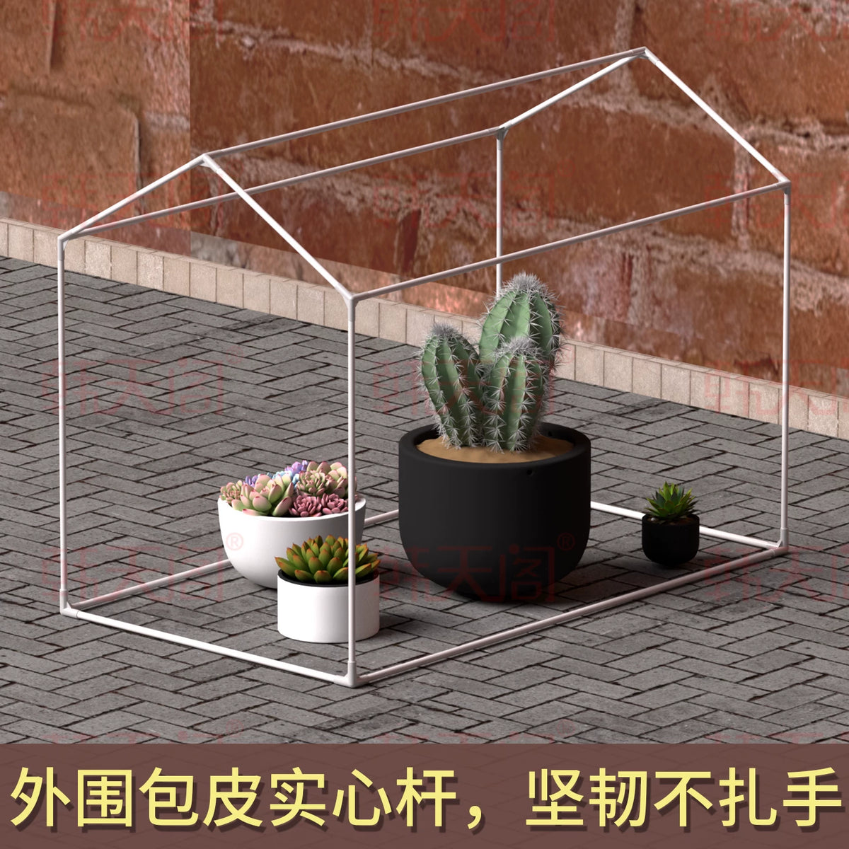 Mini Greenhouse Frame for Outdoor Garden and Patio, Plant Grow Tent Support Structure