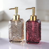 Refillable Glass Soap Dispenser Bottle with Pump for Shampoo, Lotion, and Liquid Soap