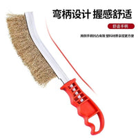 Copper Plated/Stainless Steel Wire Brush with Plastic Handle for Industrial Cleaning and Rust Removal