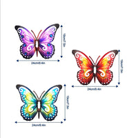 Minjie Chuangyi Hollow Iron Art Butterfly Wall Decor for Home & Garden