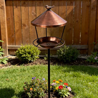 Outdoor Hanging Hummingbird Feeder, Rainproof Metal Bird Feeder for Garden Patio Balcony Decoration