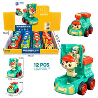 Inertial Deformation Robot Car Toy Set for Boys