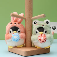 Cute Cartoon Penguin Plush Keychain Backpack Charm