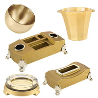Acrylic KTV Bar Desktop Microphone Stand Snack Plate Set with Ice Bucket