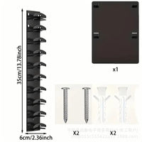Baseball Cap Hat Rack Wall Mount Display Holder for Flat Brim Hats