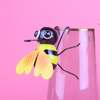 3D Iron Bee Garden Decor Sculpture for Home & Outdoor