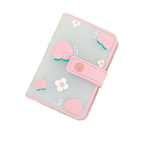 Cute Cartoon Silicone Card Holder for Women - Slim, Portable, High Capacity