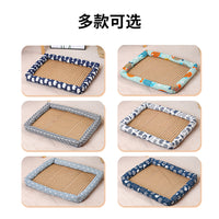 Summer Pet Cooling Bed Rattan Mat for Cats and Small Dogs, Teddy Pet Ice Nest Cushion
