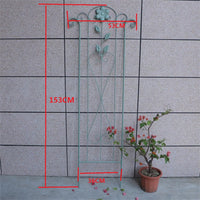 Iron Art Garden Trellis for Climbing Plants, Roses, and Vines - Outdoor Freestanding or Fence-Mounted