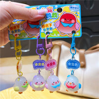 UV Color-Changing Parrot Couple Keychain Set for Bags and Accessories