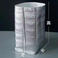 Disposable Insulated Thermal Bag for Food Delivery, Fruit, and Perishables - Thickened Aluminum Foil Cooler Box