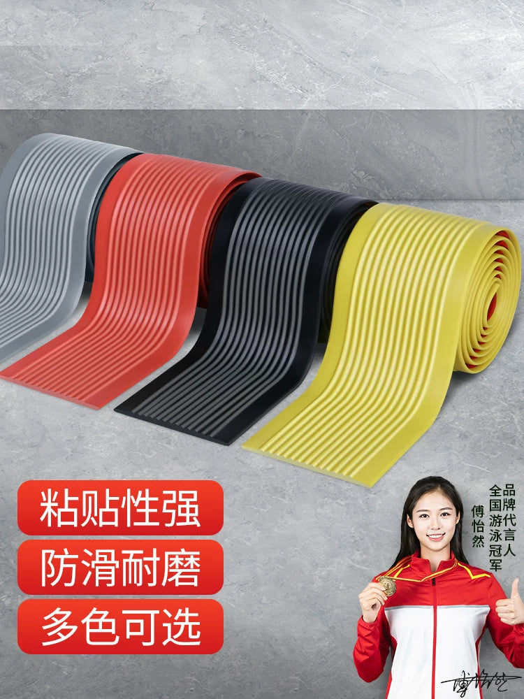 Self-Adhesive Silicone Anti-Slip Stair Tread Strips for Enhanced Traction