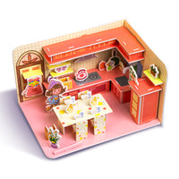 3D DIY Paper House Puzzle Model for Kids - Educational Craft Toy