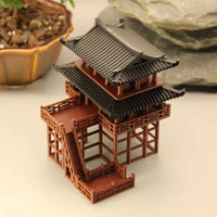 Stilt House Micro Landscape Ornament for Aquariums and Terrariums, Ancient Style Architectural Model