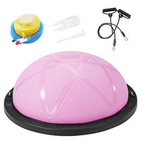 Half Balance Ball Trainer with Resistance Bands and Pump for Yoga Pilates Fitness