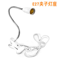 E27 Flexible Gooseneck Clamp Lamp Holder with Switch for Plant Grow Lights