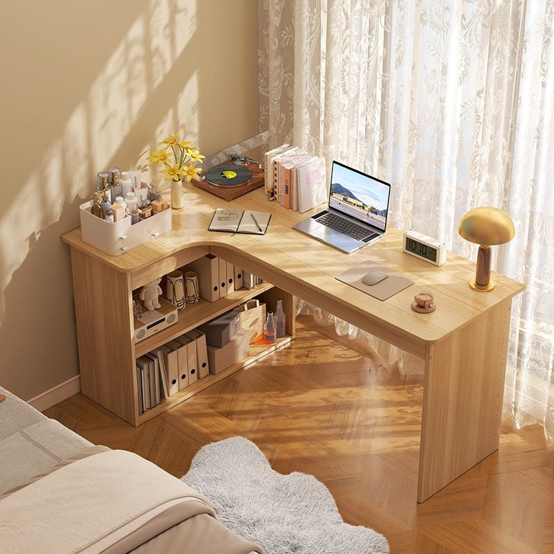 Corner Desk with Bookshelf for Home Office or Study